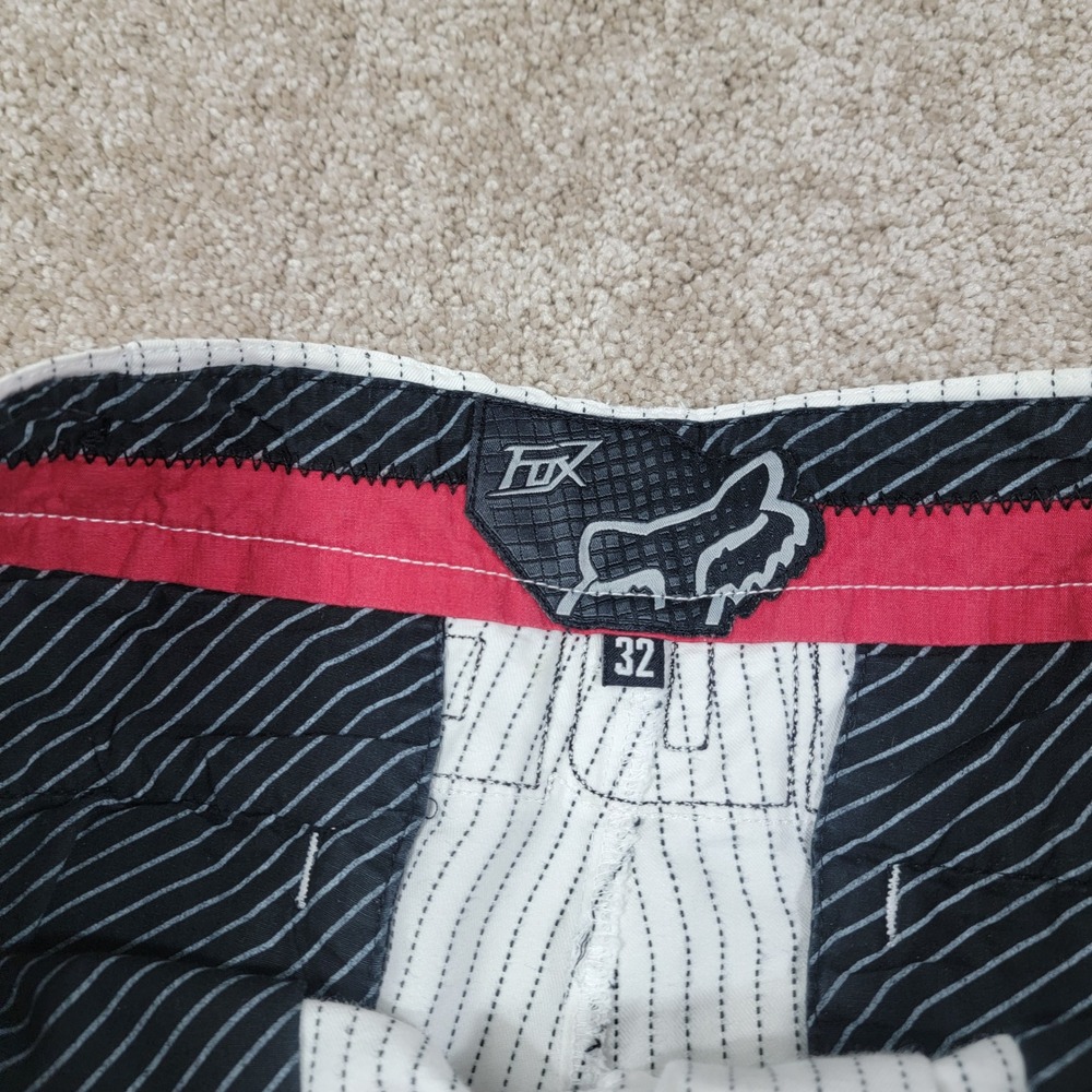Fox Racing Pinstripe Shorts OK Riders‎ Club Casual Size 32 - Picture 3 of 7